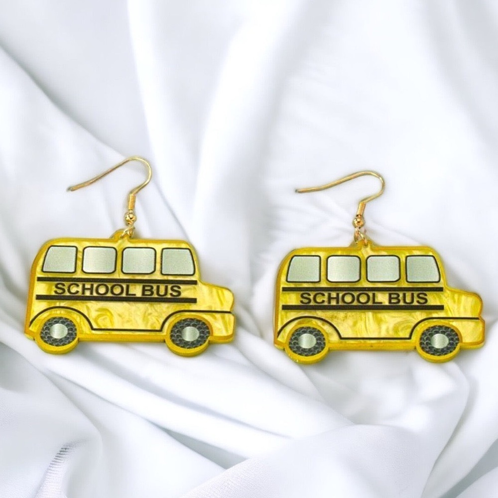 School Bus Driver Dangle Earrings - Show Your Love on the Road! 🚌 NWT